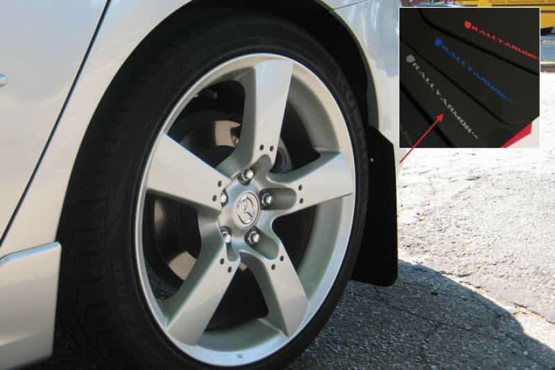 Rally Armor — Rally Armor 04-09 Mazda3/Speed3 Black UR Mud Flap w/ Silver Logo
Mud Flap - view 2