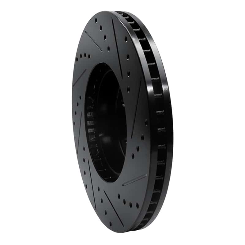 R1 Concepts — R1 05-18 Subaru Outback Front Left Drilled & Slotted Black Brake Rotor
R1 Brake Rotor Drill - view 4
