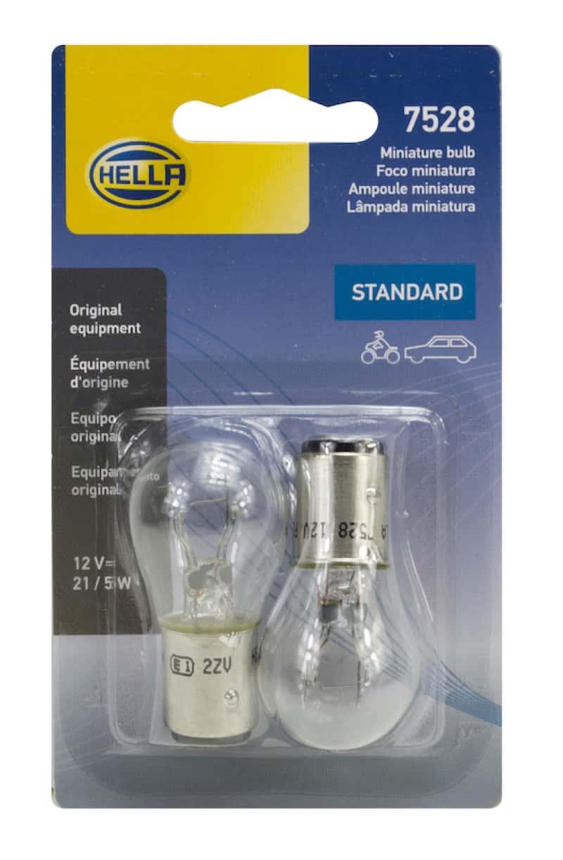 Hella — Hella Bulb 7528 12V 21/5W Bay15D S8 (2)
7528TB Incan Bulb - view 4