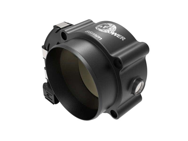 aFe — aFe 18-21 Ford Mustang GT 5.0L 85mm Billet Throttle Body
Throttle Body - view 1