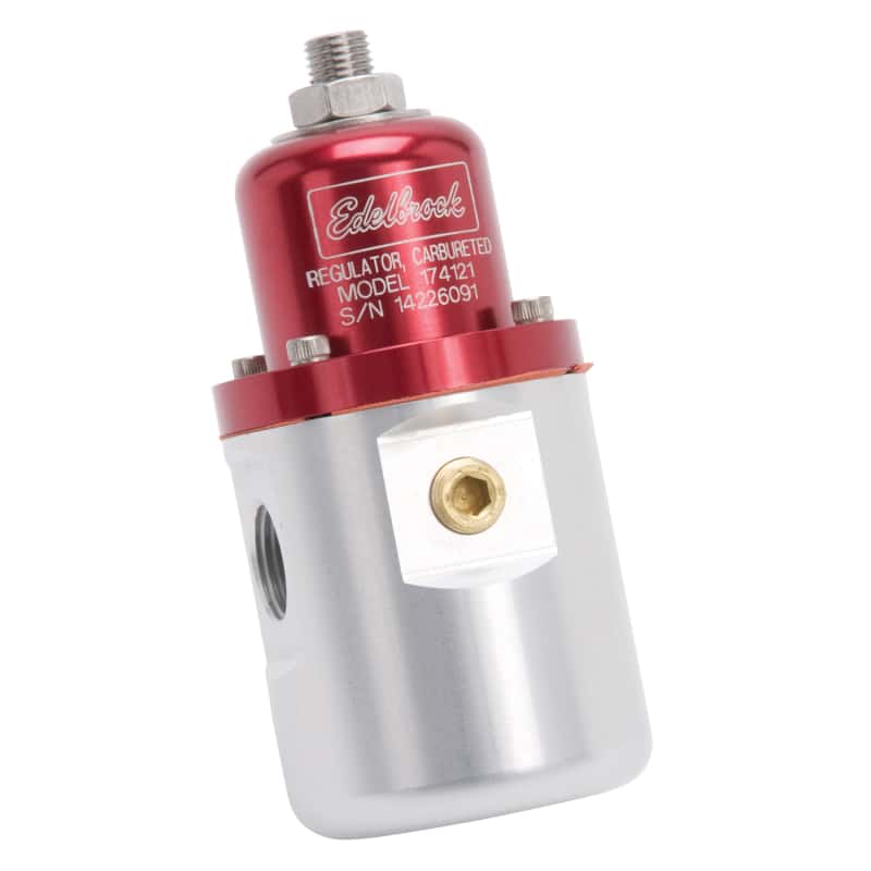 Edelbrock — Edelbrock Fuel Pressure Regulator Carbureted 160 GPH 5-10 PSI 3/8In In/Out Retunless Red/Clear
PUMPS - view 5