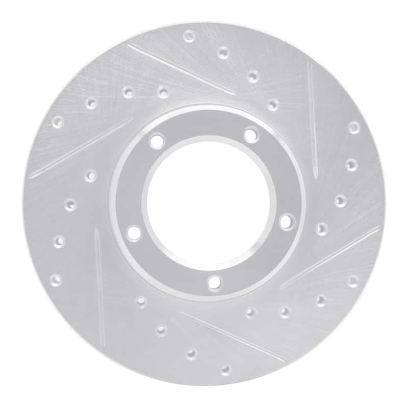 R1 Concepts — R1 85-92 Toyota Pickup Front Right Drilled & Slotted Silver Brake Rotor
R1 Brake Rotor Drill - view 1