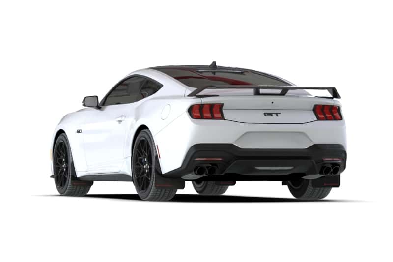 Rally Armor — Rally Armor 2024+ Ford Mustang Black UR Mud Flap w/ Red Logo
Mud Flap - view 2