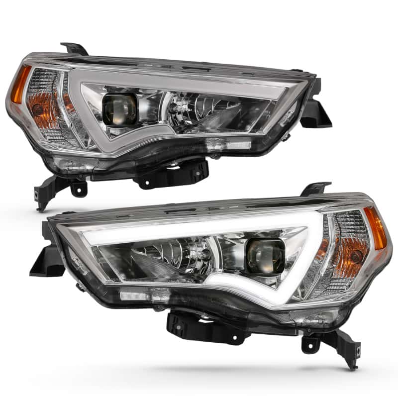 ANZO — ANZO 14-18 Toyota 4 Runner Plank Style Projector Headlights Chrome w/ Amber
Projector Headlights
Head Light Set - view 2
