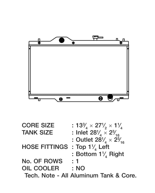 CSF — CSF 02-06 Acura RSX Radiator
CSF Radiator - view 4