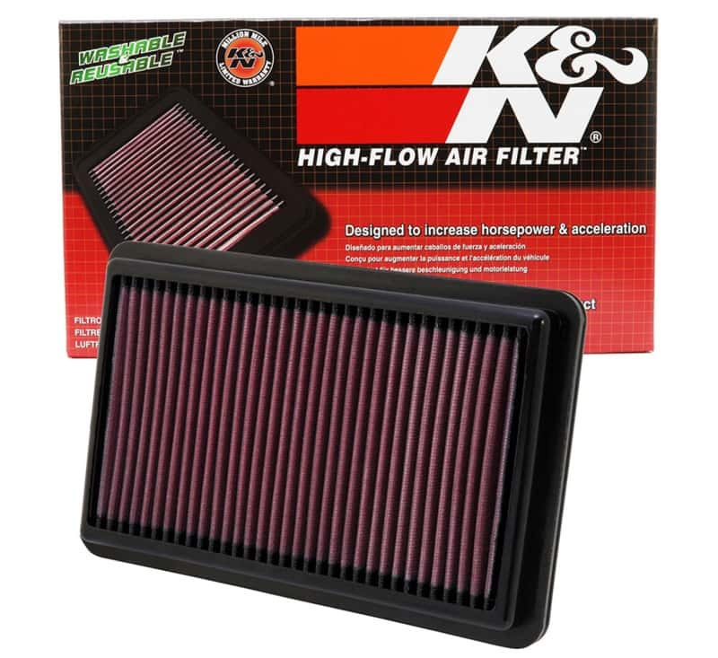 K&N Engineering — K&N Replacement Air Filter 10.188in O/S Length x 6.375in O/S Width x 1.063in H for 12 Honda Civic Si
Replacement Air Filt
Air Filter - view 3