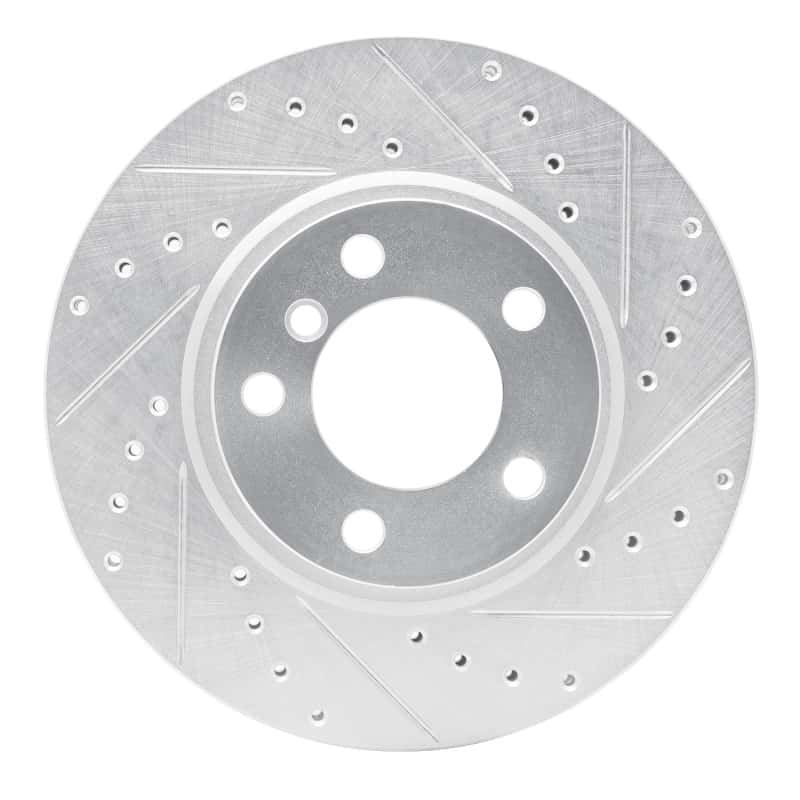 R1 Concepts — R1 11-16 Mini Cooper Countryman Front Right Drilled & Slotted Silver Brake Rotor
R1 Brake Rotor Drill - view 1