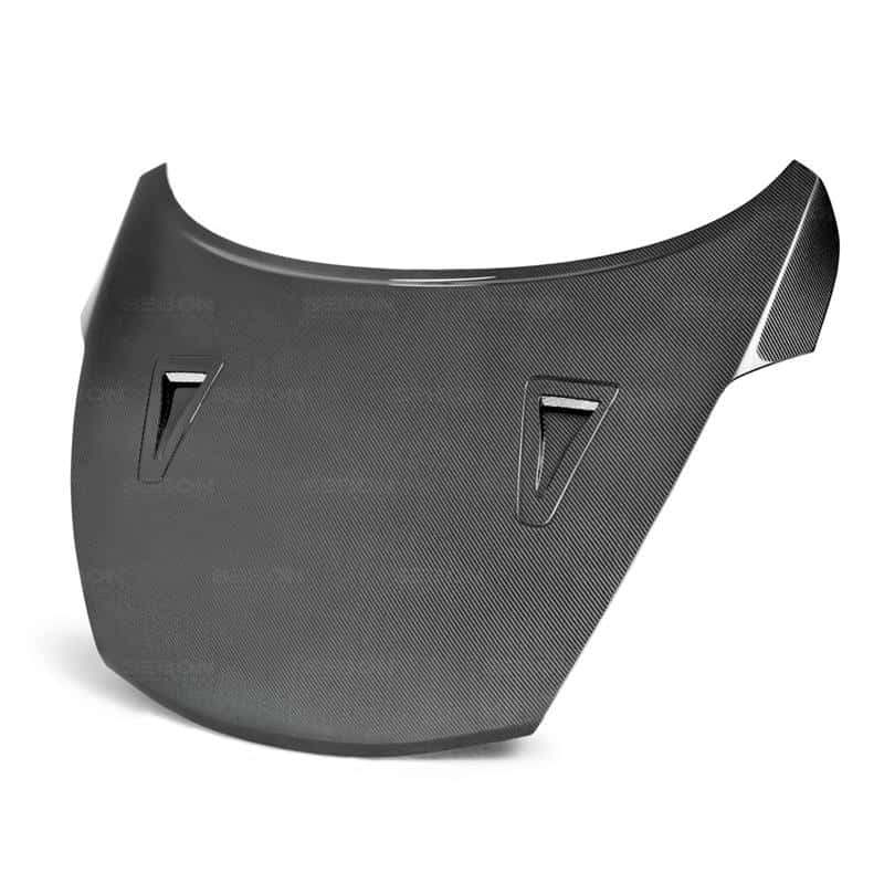 Seibon — Seibon 11-14 Nissan Juke GTR Style Carbon Fiber Hood - view 6