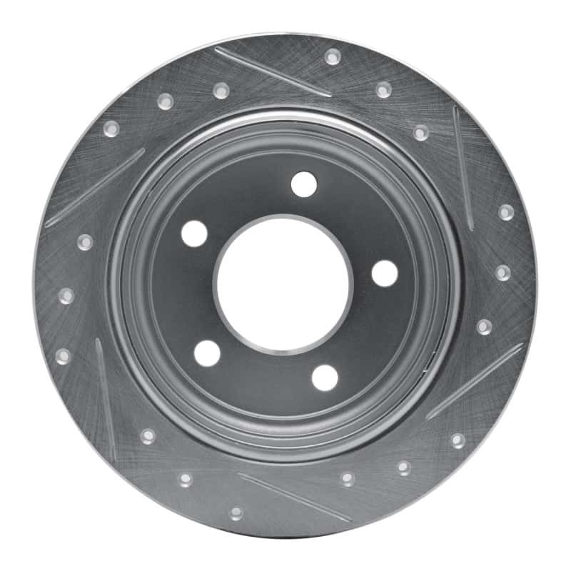 R1 Concepts — R1 93-04 Chrysler 300M Rear Left Drilled & Slotted Silver Brake Rotor
R1 Brake Rotor Drill - view 5
