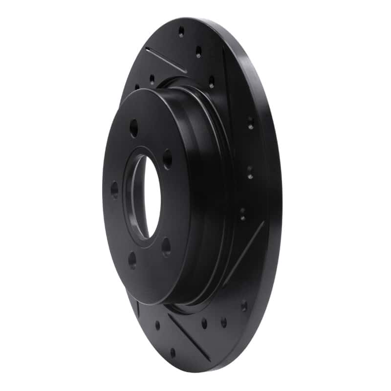 R1 Concepts — R1 12-18 Ford Focus Rear Right Drilled & Slotted Black Brake Rotor
R1 Brake Rotor Drill - view 2