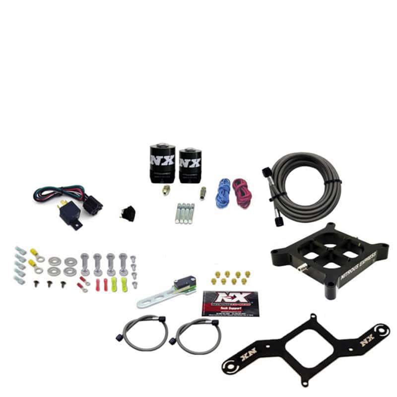Nitrous Express — Nitrous Express 4150 Single Entry Crossbar Nitrous Plate Kit RNC (250-750HP) w/o Bottle
Injection System Kit
N2OSys - view 2