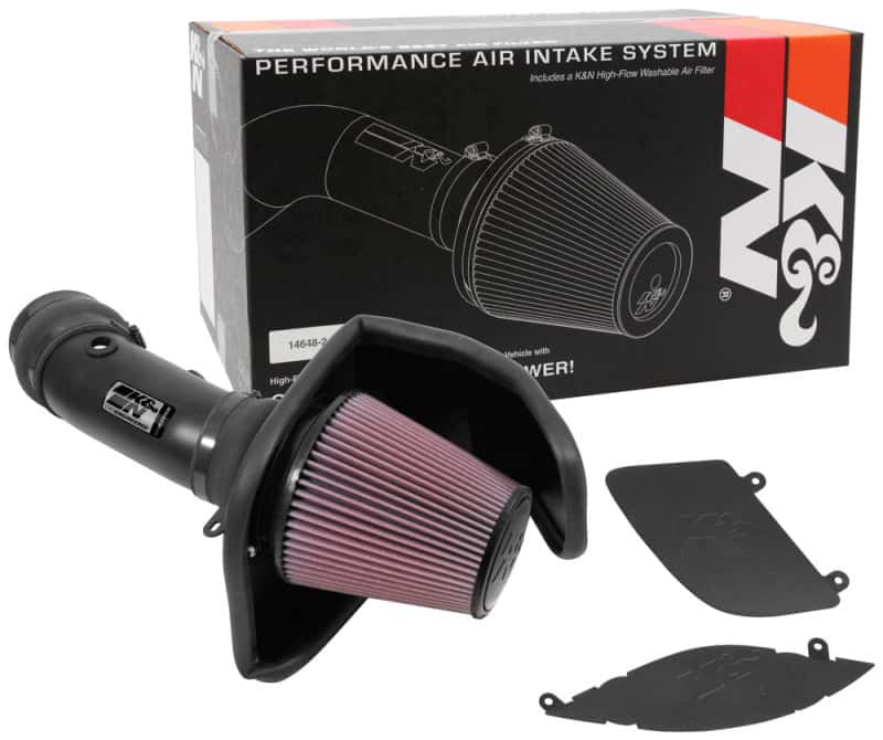 K&N Engineering — K&N 2017 Dodge Challenger Hellcat SC V8-6.2L F/l Typhoon Air Intake
Performance Air Inta
Air Intake System - view 10