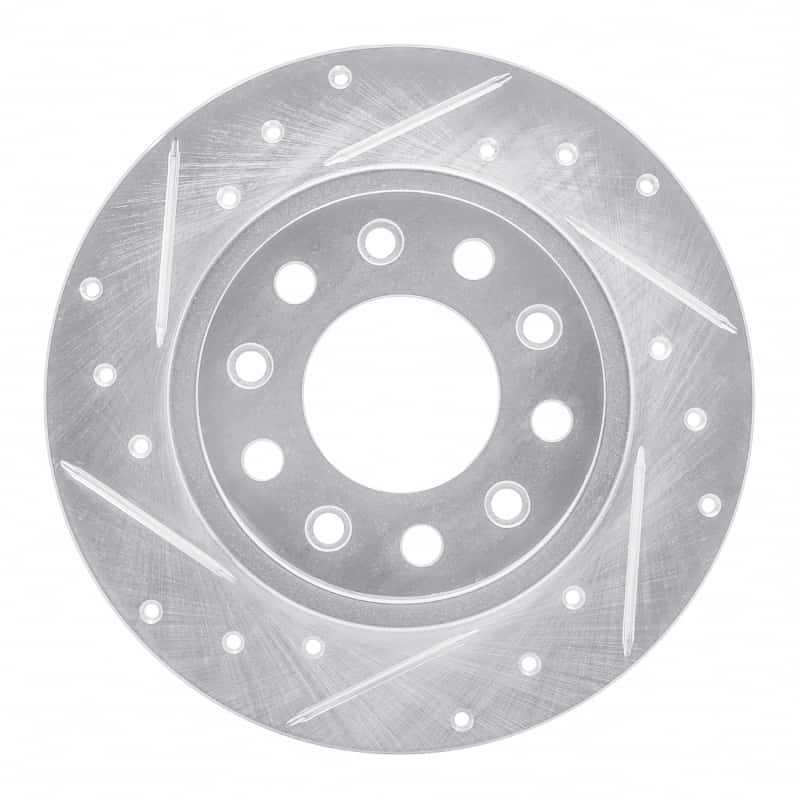 R1 Concepts — R1 13-16 Dodge DART Rear Left Drilled & Slotted Silver Brake Rotor
R1 Brake Rotor Drill - view 1
