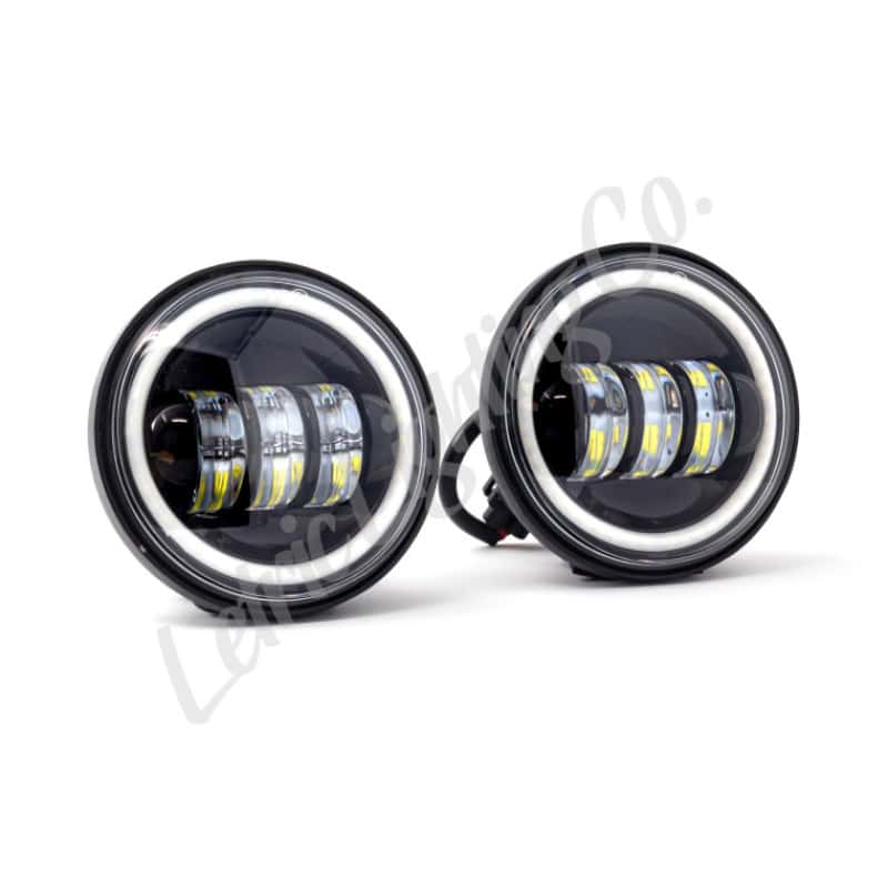 Letric Lighting — Letric Lighting 4.5in Black Full-Halo Indian - view 1