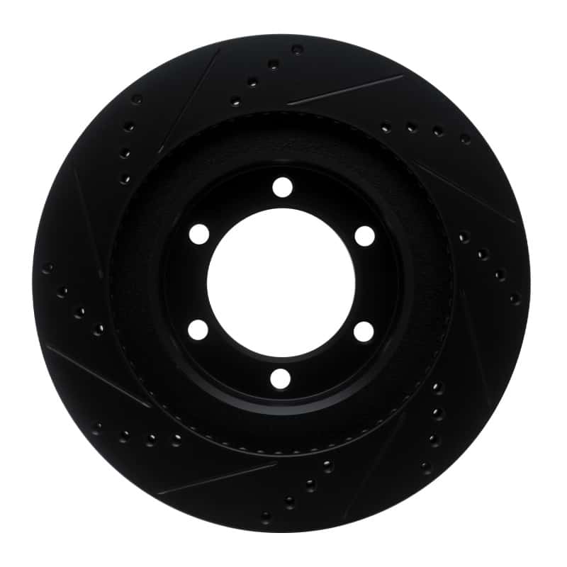 R1 Concepts — R1 03-09 Lexus GX470 Front Right Drilled & Slotted Black Brake Rotor
R1 Brake Rotor Drill - view 5
