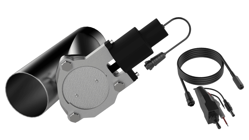 QTP — QTP 3.5in Bolt-On QTEC Electric Cutout Valve - Single - view 1