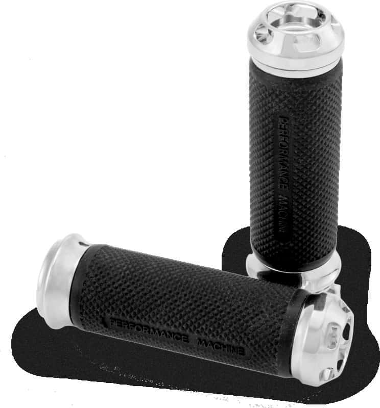 Performance Machine — Performance Machine Handle Grip Set - Apex Cable - Chrome - view 2