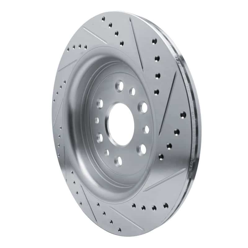 R1 Concepts — R1 21-25 Jeep Grand Wagoneer L Rear Left Drilled & Slotted Silver Brake Rotor - view 4