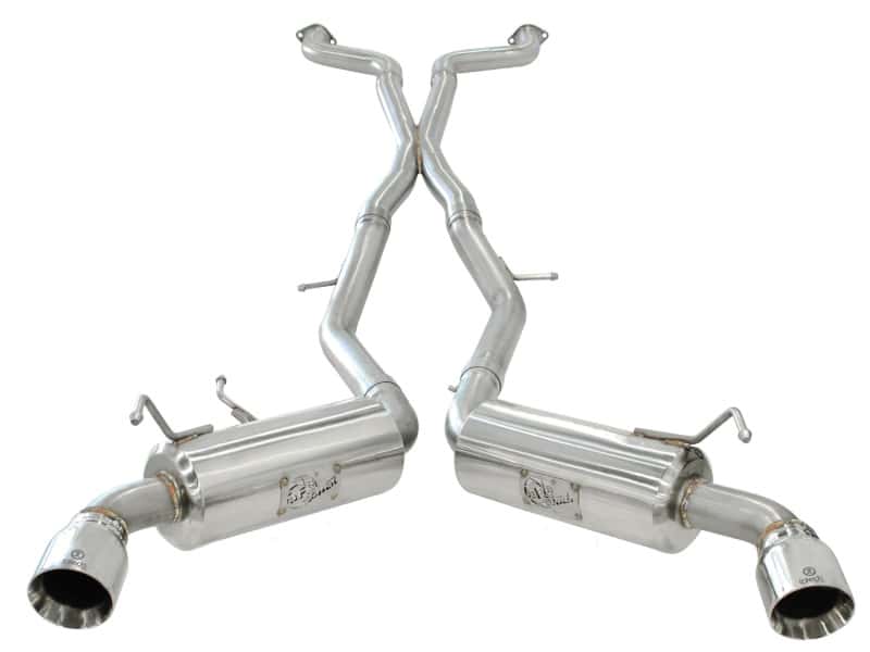aFe — aFe Takeda 2.5inch SS Exhaust Cat-Back 09-13 Nissan 370Z V6 3.7L Polished Tips
Takeda ExhaustSystem
Cat-Back Exhaust - view 3