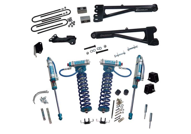 Superlift — Superlift 05-07 Ford F-250/F-350 SD 4WD 4in Lift Kit w/Repl Radius Arms & King Coilovers Rear Shocks
Suspension Lift Kit - view 1