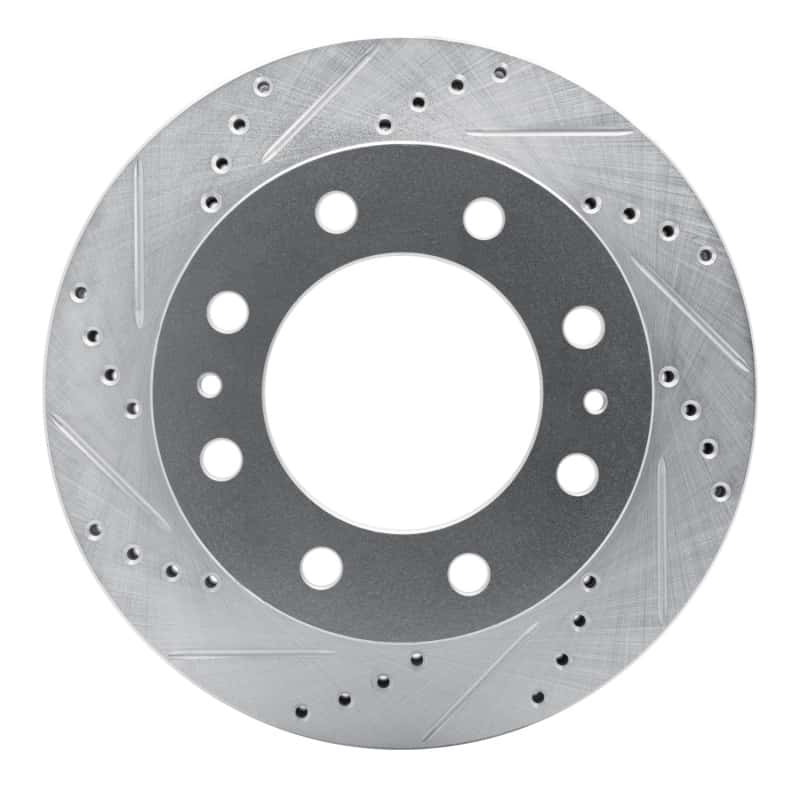 R1 Concepts — R1 94-99 Dodge Ram 2500 Front Left Drilled & Slotted Silver Brake Rotor
R1 Brake Rotor Drill - view 1