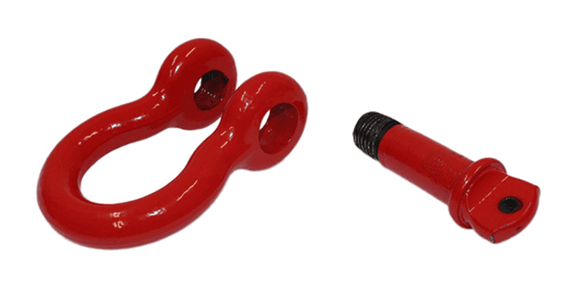 Fishbone Offroad — Fishbone Offroad D Ring 3/4In Red 2 Piece Set - view 3