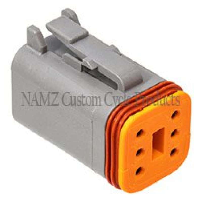 NAMZ — NAMZ Deutsch DT Series 6-Wire Plug & Wedgelock - Grey (Repl. HD 72136-94GY) - view 2