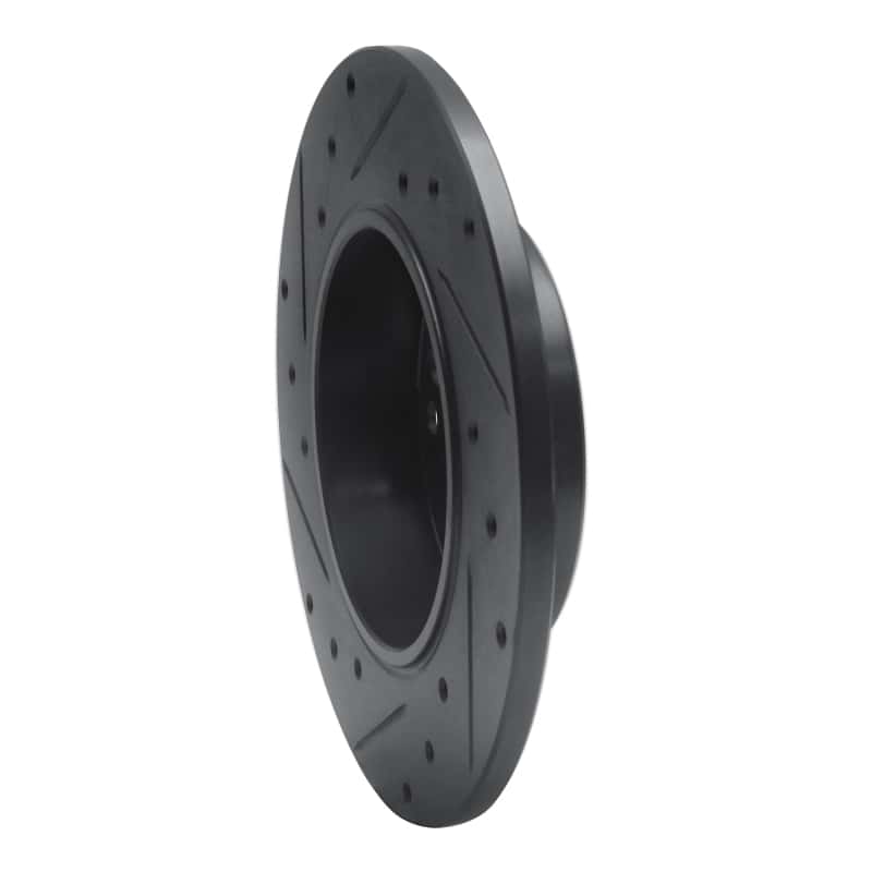 R1 Concepts — R1 83-89 Mercedes-Benz 190E Front Right Drilled & Slotted Black Brake Rotor
R1 Brake Rotor Drill - view 4