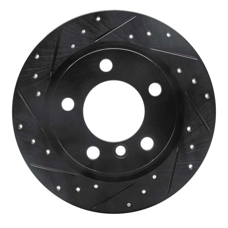 R1 Concepts — R1 11-16 Mini Cooper Paceman Rear Left Drilled & Slotted Black Brake Rotor
R1 Brake Rotor Drill - view 1