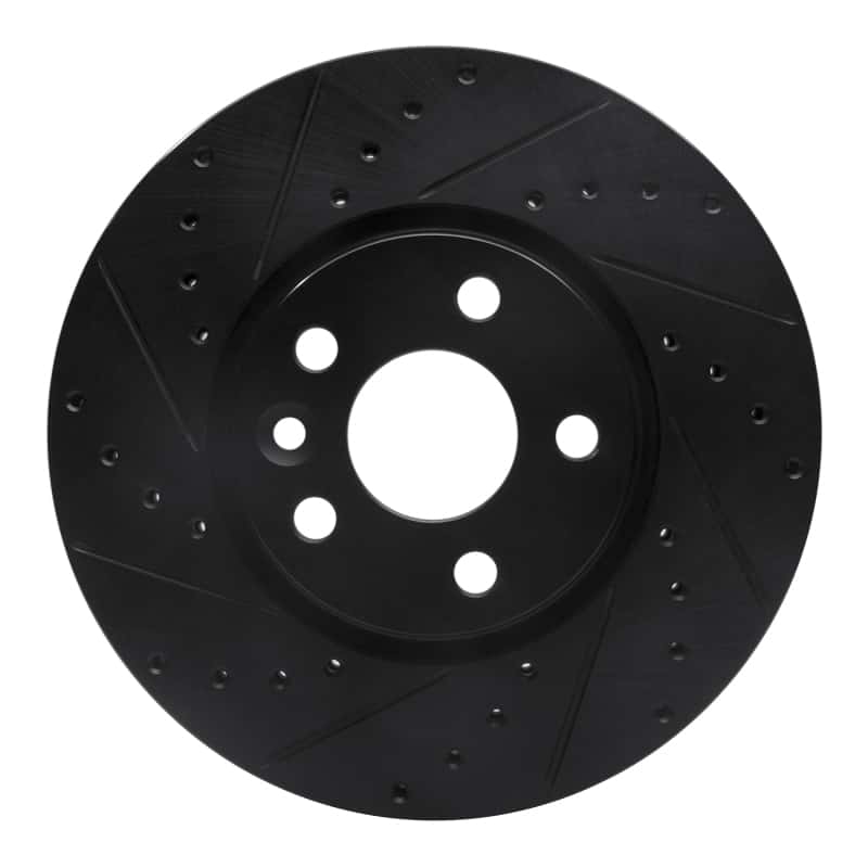 R1 Concepts — R1 07-18 Land Rover Range Rover Evoque Front Left Drilled & Slotted Black Brake Rotor
R1 Brake Rotor Drill - view 1