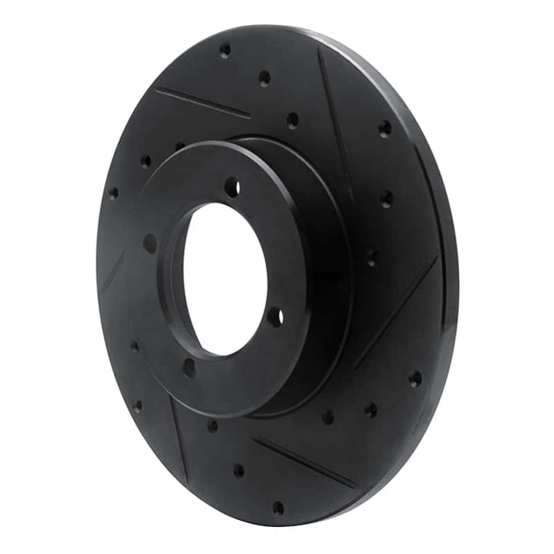 R1 Concepts — R1 74-78 Nissan 260Z Front Right Drilled & Slotted Black Brake Rotor
R1 Brake Rotor Drill - view 2