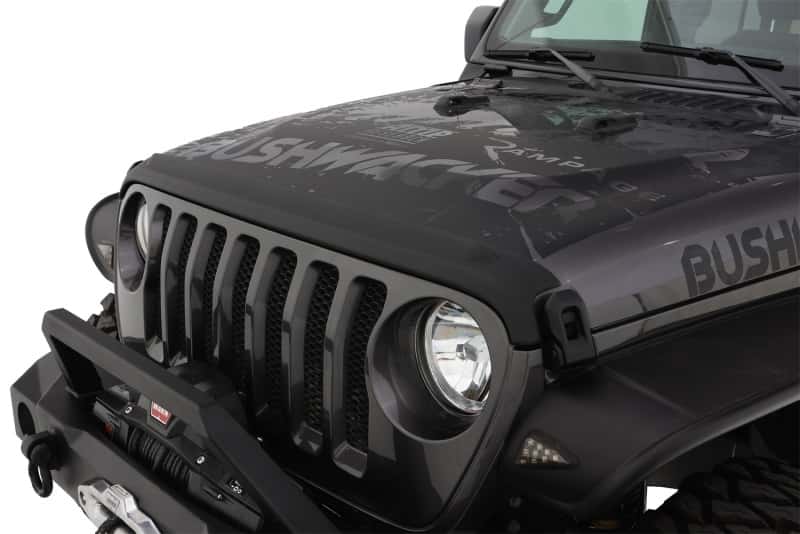 Bushwacker — Bushwacker 18-19 Jeep Wrangler Rubicon/Sport//Unlimited/Sport S Hood Stone Guard- Black
Hood Protector
Trail Armor - view 1