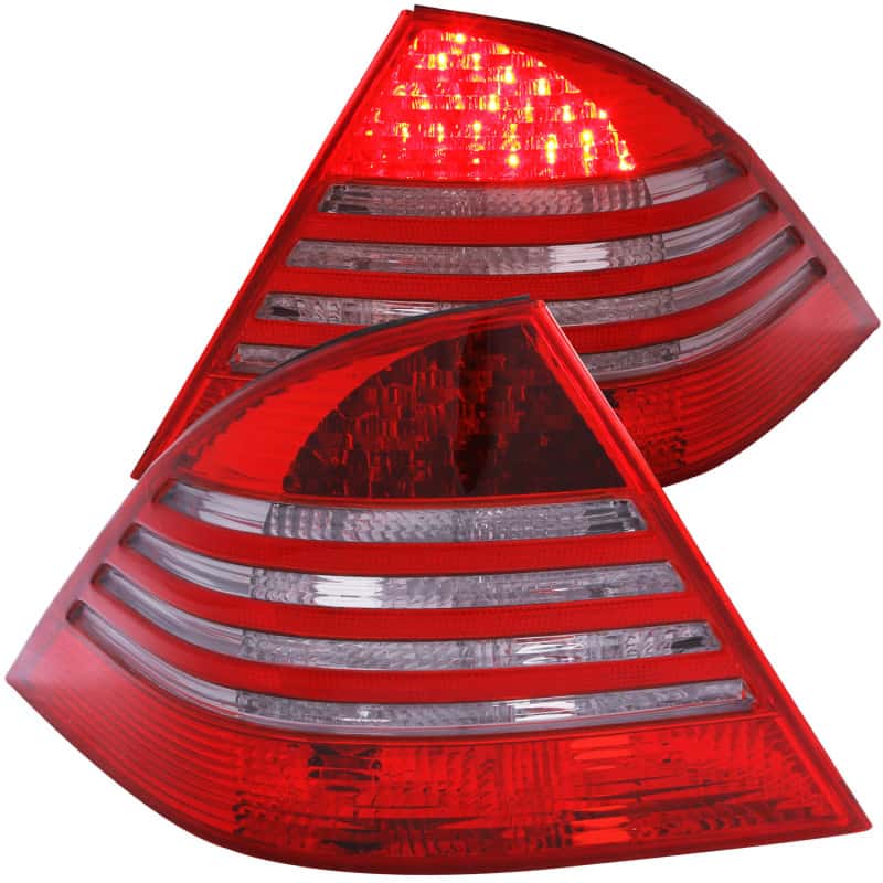 ANZO — ANZO 2000-2005 Mercedes Benz S Class W220 LED Taillights Red/Smoke - view 1