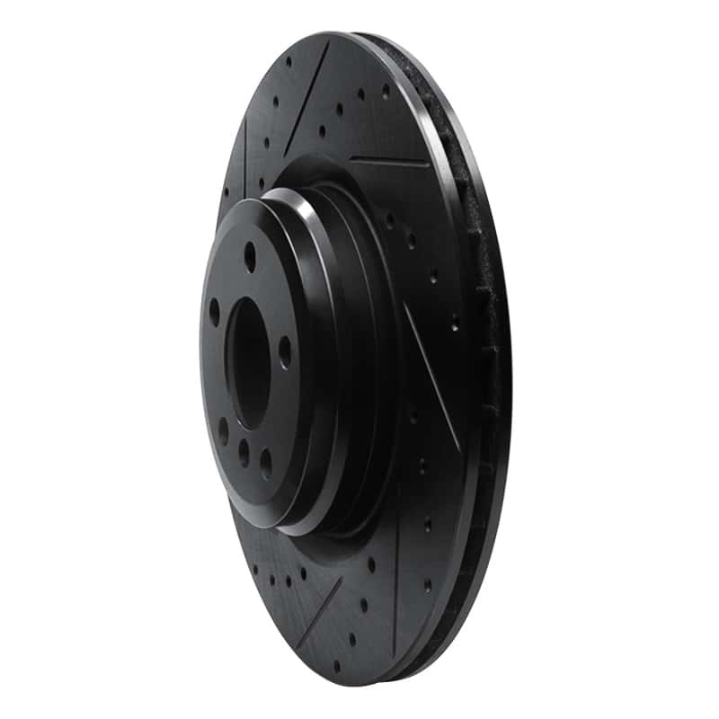 R1 Concepts — R1 09-19 BMW 750LI Rear Left Drilled & Slotted Black Brake Rotor
R1 Brake Rotor Drill - view 2