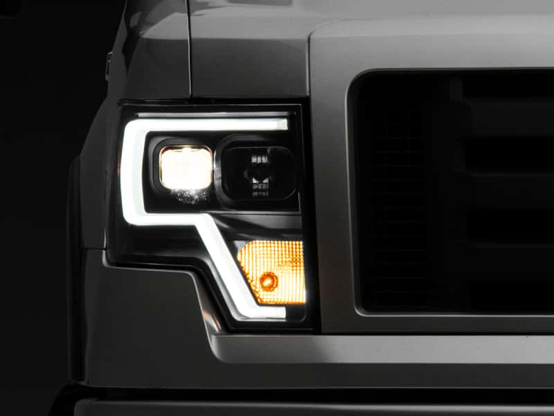 Raxiom — Raxiom 09-14 F-150 Projector Headlights w/ LED Accent- Black Housing (Clear Lens)
Headlights - view 1