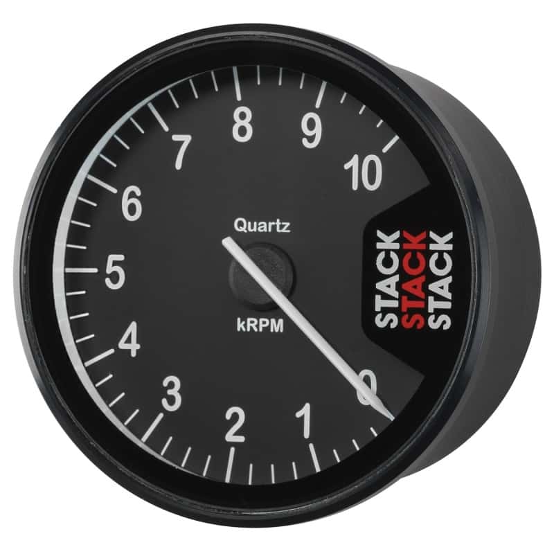 AutoMeter — Autometer Stack Clubman Tachometer 80mm 0-10K RPM - Black
Tach Club Blk 10kRPM - view 2