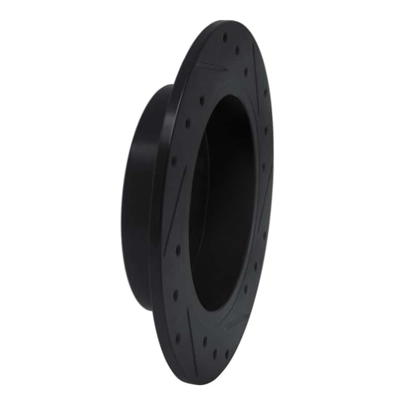 R1 Concepts — R1 94-98 Nissan 240SX Rear Left Drilled & Slotted Black Brake Rotor
R1 Brake Rotor Drill - view 4