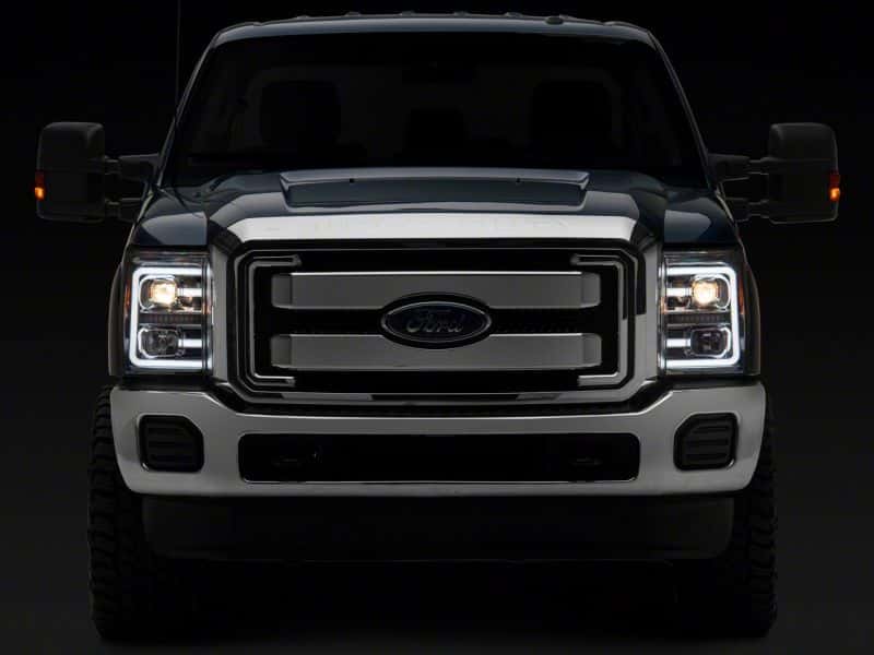 Raxiom — Raxiom 11-16 Ford F-250 Super Duty LED Projector Headlights - Chrome Housing (Clear Lens)
Headlights - view 6