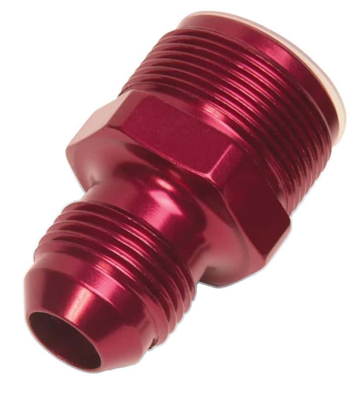 Russell — Russell Performance 1in-20 x 8 AN Male Flare Adapter (66-89 Edelbrock Q-Jets/75-89 Stock Q-Jets)
Adapter Fitting - view 3