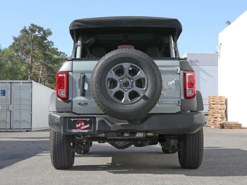 aFe — aFe Apollo GT 3in 409 SS Cat-Back Exhaust 2021 Ford Bronco L4-2.3L (t)/V6-2.7L (tt) w/ Black Tip
Cat-Back Exhaust - view 4
