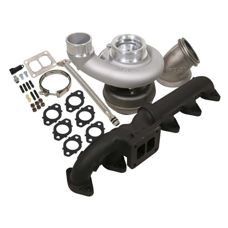BD Diesel — BD Diesel Iron Horn 5.9L Turbo Kit S366SXE/80 1.00AR Dodge 03-07
IRON HORN TURBO KIT
Turbocharger Kit - view 1