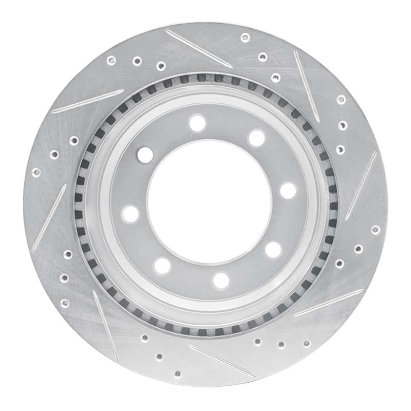 R1 Concepts — R1 08-25 Ford E-150 Rear Left Drilled & Slotted Silver Brake Rotor
R1 Brake Rotor Drill - view 5