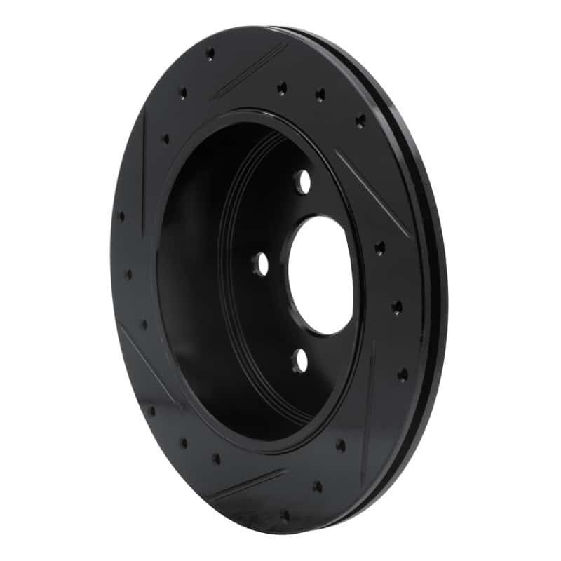 R1 Concepts — R1 03-11 Ford Crown Victoria Rear Right Drilled & Slotted Black Brake Rotor
R1 Brake Rotor Drill - view 4
