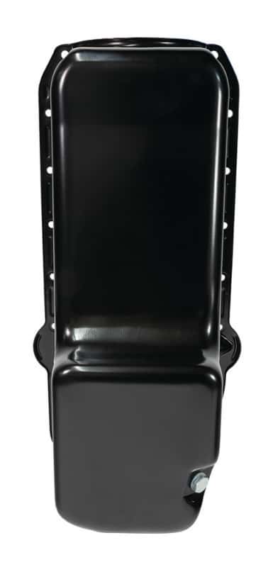 Moroso — Moroso Pre-80 Chevrolet Small Block (w/Driver Side Dipstick) Wet Sump 5qt 7.5in Steel Oil Pan - Blk - view 2