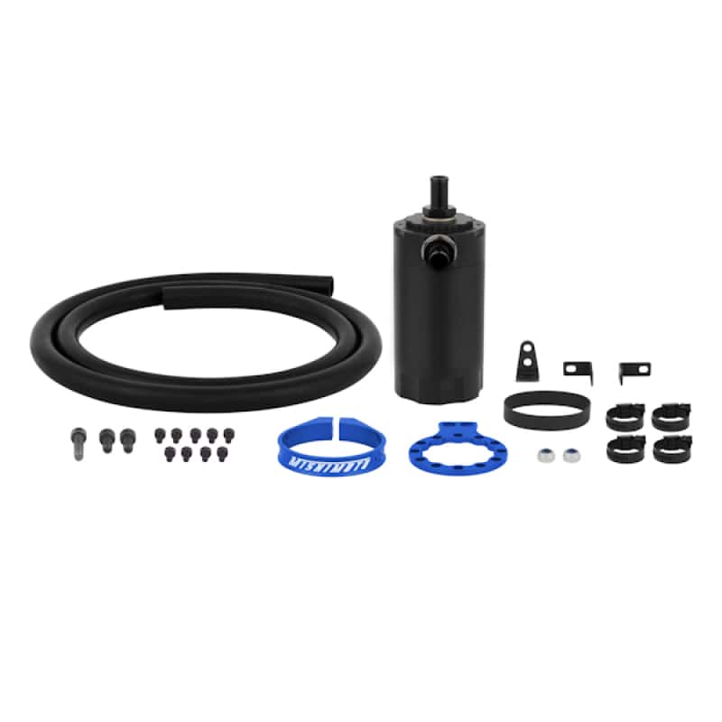 Mishimoto — Mishimoto Universal Baffled Oil Catch Can - Blue - view 4