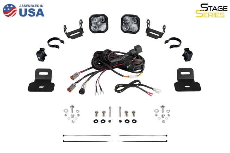 Diode Dynamics — Diode Dynamics 17-24 Can-Am Maverick X3 Stage Series Ditch Light Bracket Kit - view 9