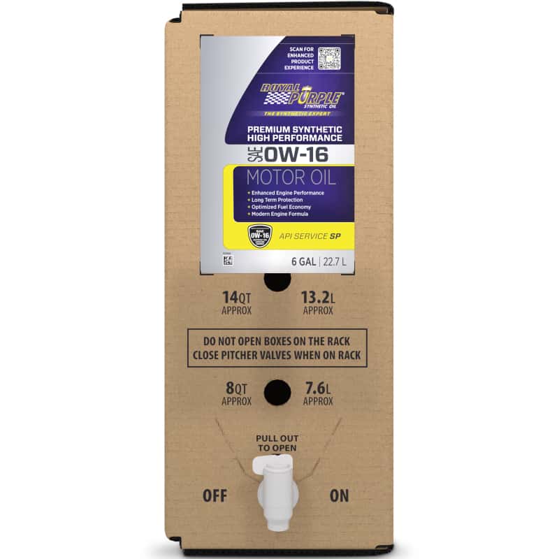 Royal Purple — Royal Purple High Performance Ultra-Low Viscosity 0W16 Motor Oil - 6 Gallon Bag-In-Box - view 1