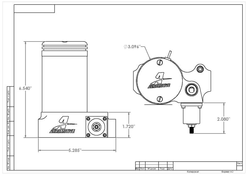 Aeromotive — Aeromotive A2000 Drag Race Carbureted Fuel Pump
Fuel Pump - view 11