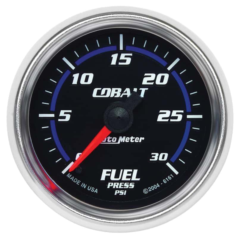 AutoMeter — Autometer Cobalt 52mm 0-30 PSI Full Sweep Electronic Fuel Pressure Gauge
GA 2" FUELP 30PSI CB - view 1