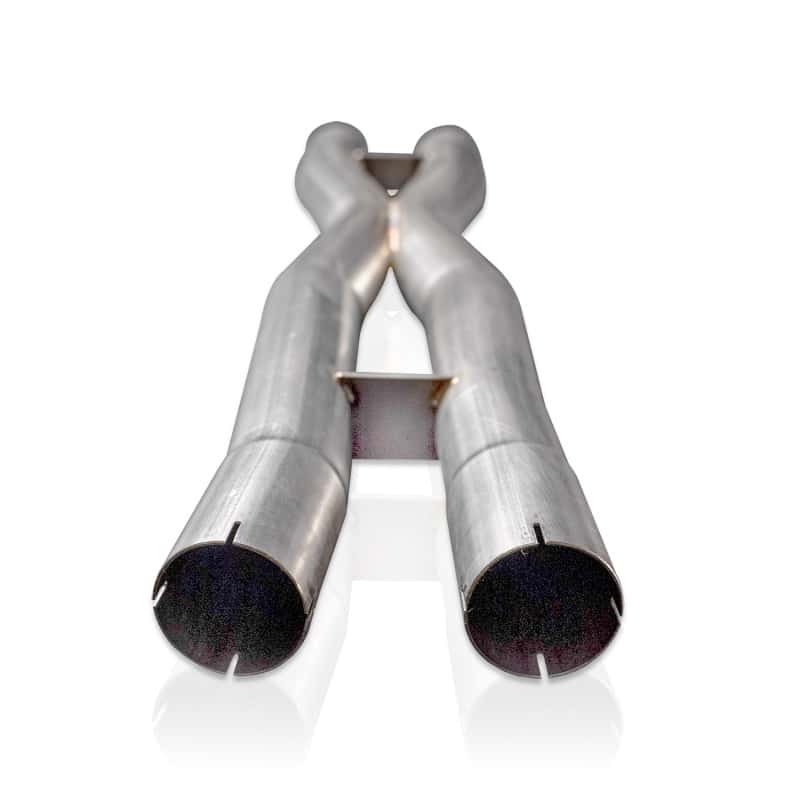Stainless Works — Stainless Works 18-21 Mustang GT Mid Resonator Delete X-Pipe - view 3